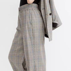 Madewell Women's Carley Wide-Leg Pants in Plaid size S Item NG530